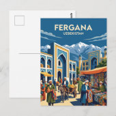 Carte Postale Fergana Ouzbékistan (Devant / Derrière)