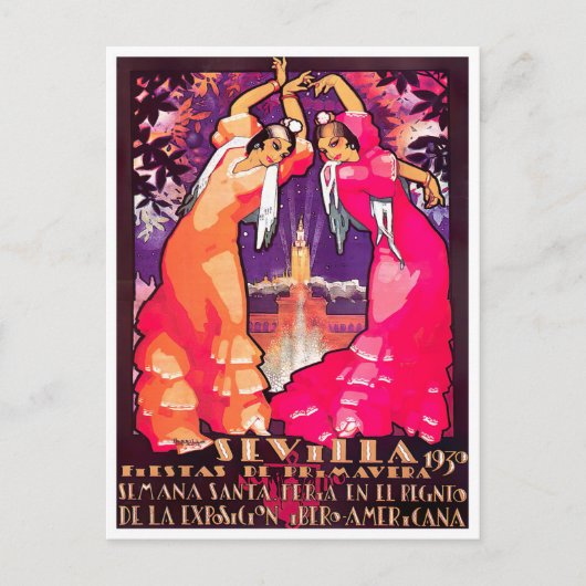 Carte Postale Feria de Sevilla 1930 (Devant)