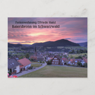 Carte Postale Ferienwohnung Elfriede Haist - coucher du soleil