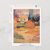 Carte Postale Ferme À Arles Par Eugene Henri Paul Gauguin (Devant / Derrière)