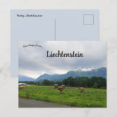 Carte Postale Ferme à Vaduz Liechtenstein (Devant / Derrière)