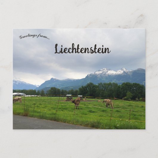 Carte Postale Ferme à Vaduz Liechtenstein (Devant)