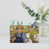 Carte Postale Ferme amusante (Debout devant)