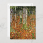 Carte Postale Ferme avec bouleaux (Devant / Derrière)