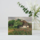 Carte Postale Ferme avec Fleurs de prairie (Debout devant)