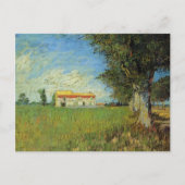 Carte Postale Ferme dans un champ de blé, Vincent van Gogh (Devant)