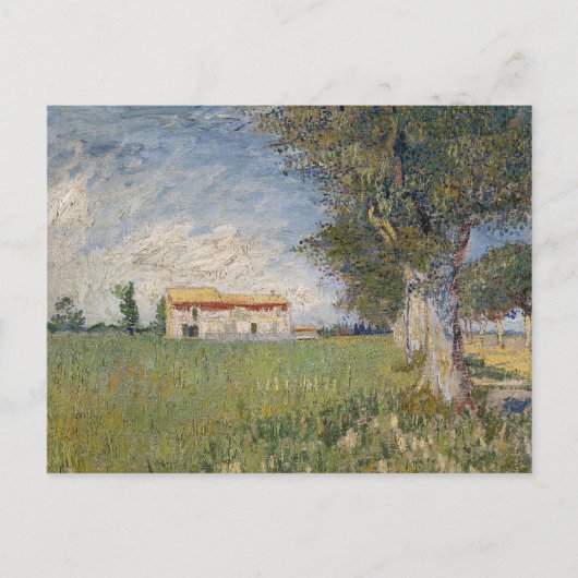 Carte Postale Ferme dans une zone de blé | Vincent van Gogh (Devant)