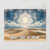 Carte Postale Ferme de blé des Prairies Abstraite (Devant)