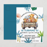 Ferme de la jungle du zoo mignon tracteur de camio