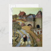 Carte Postale Ferme de rue française (Devant / Derrière)