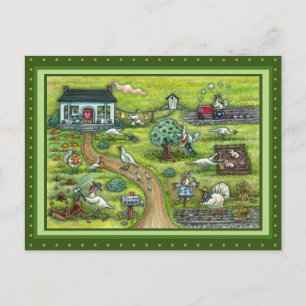 CARTE POSTALE FERME DE TURQUIE, PAYS HUMOUR MERCI AUX OISEAUX