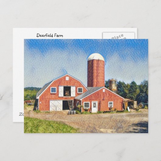 Carte Postale Ferme Deerfield (Devant / Derrière)