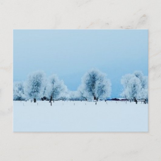Carte Postale Ferme d'hiver (Devant)