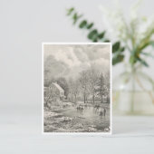 Carte Postale Ferme d'hiver (Debout devant)