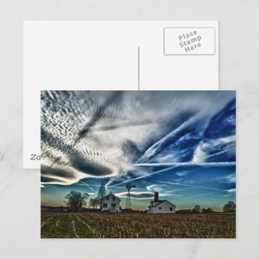 Carte Postale Ferme du comté de Lancaster (Devant / Derrière)