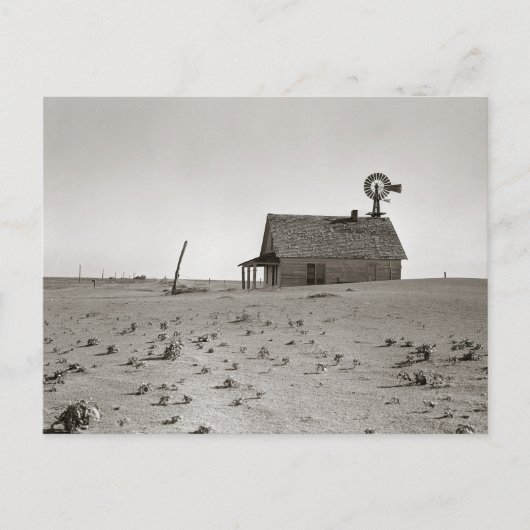 Carte Postale Ferme du Dust Bowl, 1938 (Devant)