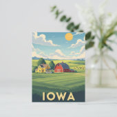 Carte Postale Ferme en Iowa Travel (Debout devant)