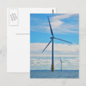 Carte Postale Ferme éolienne offshore (Devant / Derrière)