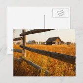 Carte Postale Ferme Et Ferroviaire À Grand Teton (Devant / Derrière)