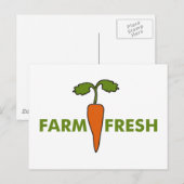 Carte Postale Ferme fraîche (Devant / Derrière)