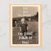 Carte Postale Ferme Ma Bouche... (Devant)