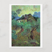 Carte Postale Ferme Parmi Oliviers Van Gogh Art (Devant)