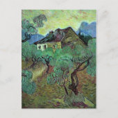Carte Postale Ferme Parmi Oliviers Van Gogh Art (Devant)
