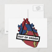 Carte Postale Fermé Pour Les Réparations (Devant / Derrière)