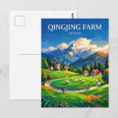 Carte Postale Ferme Qingjing Taïwan (Devant / Derrière)