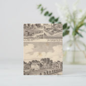 Carte Postale Ferme, résidences et canalisations (Debout devant)