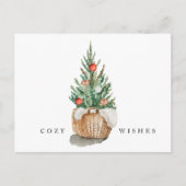 Carte Postale Ferme Rustique Séjour confortable hiver Souhaits N (Devant)