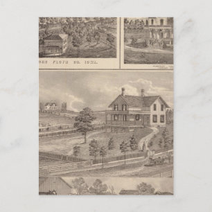 Carte Postale ferme stock