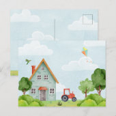 Carte Postale Ferme verte (Devant / Derrière)