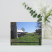 Carte Postale ferme verte (Debout devant)
