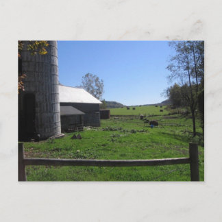 Carte Postale ferme verte