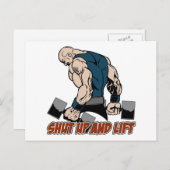 Carte Postale Fermer et lever le poids-élévateur (Devant / Derrière)