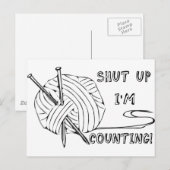 Carte Postale Fermer, je compte (Devant / Derrière)