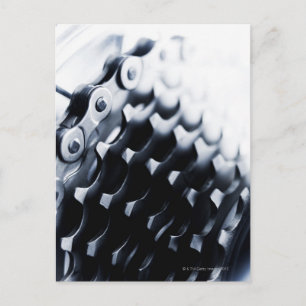 Carte Postale Fermer les engrenages de bicyclettes