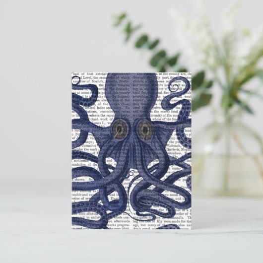 Carte Postale Fermer octopus (Debout devant)