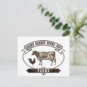 Carte Postale Fermes Brown de poulet Brown (Debout devant)