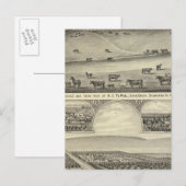 Carte Postale Fermes du comté de Saunders, Nebraska (Devant / Derrière)