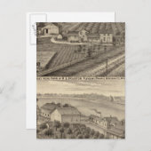 Carte Postale Fermes laitières de RS Houston et WC White (Devant / Derrière)