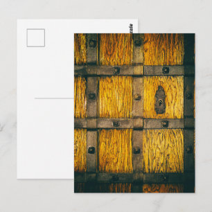 Carte Postale Fermeture de la porte médiévale du château.