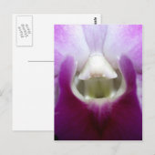Carte Postale fermeture de Orchid Flower (Devant / Derrière)