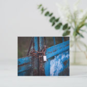 Carte Postale Fermeture de porte ancienne (Debout devant)