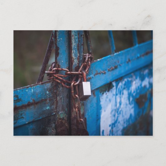 Carte Postale Fermeture de porte ancienne (Devant)