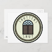 Carte Postale Fermez ! (Devant / Derrière)