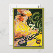 Carte Postale Fernand Toussaint ~ Café Jacqmotte (Devant / Derrière)