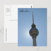 Carte Postale fernsehturm berlin (Devant / Derrière)