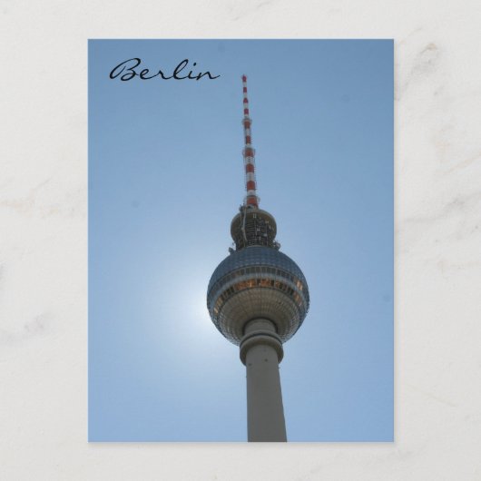 Carte Postale fernsehturm berlin (Devant)
